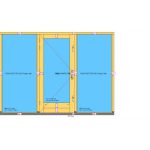 Enkele tuindeur met zijlichten